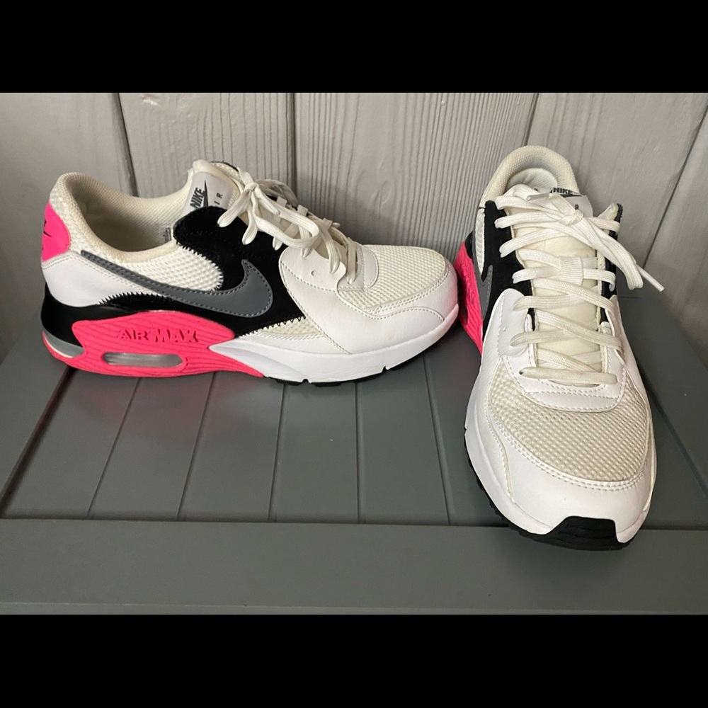 Women's Nike Air Max Hot Pink Black & White Size 8.5